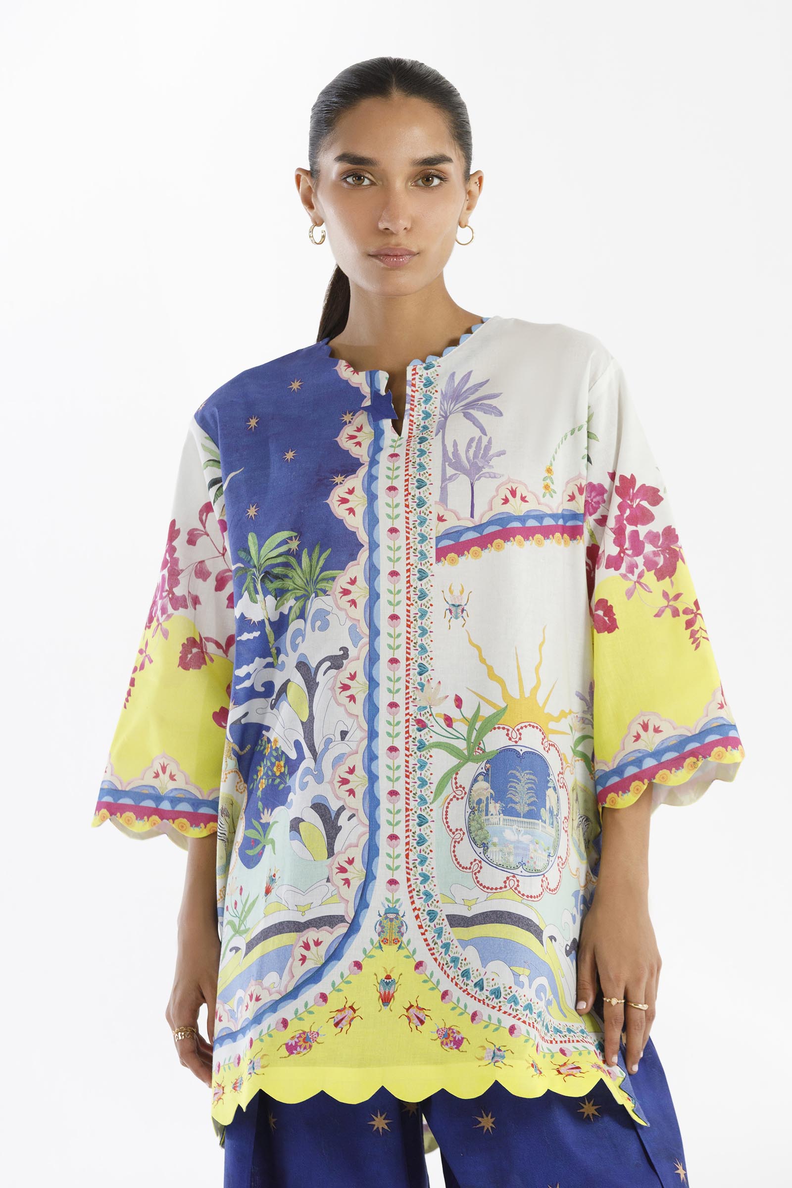 Stitched Printed Lawn Shirt+Shalwar