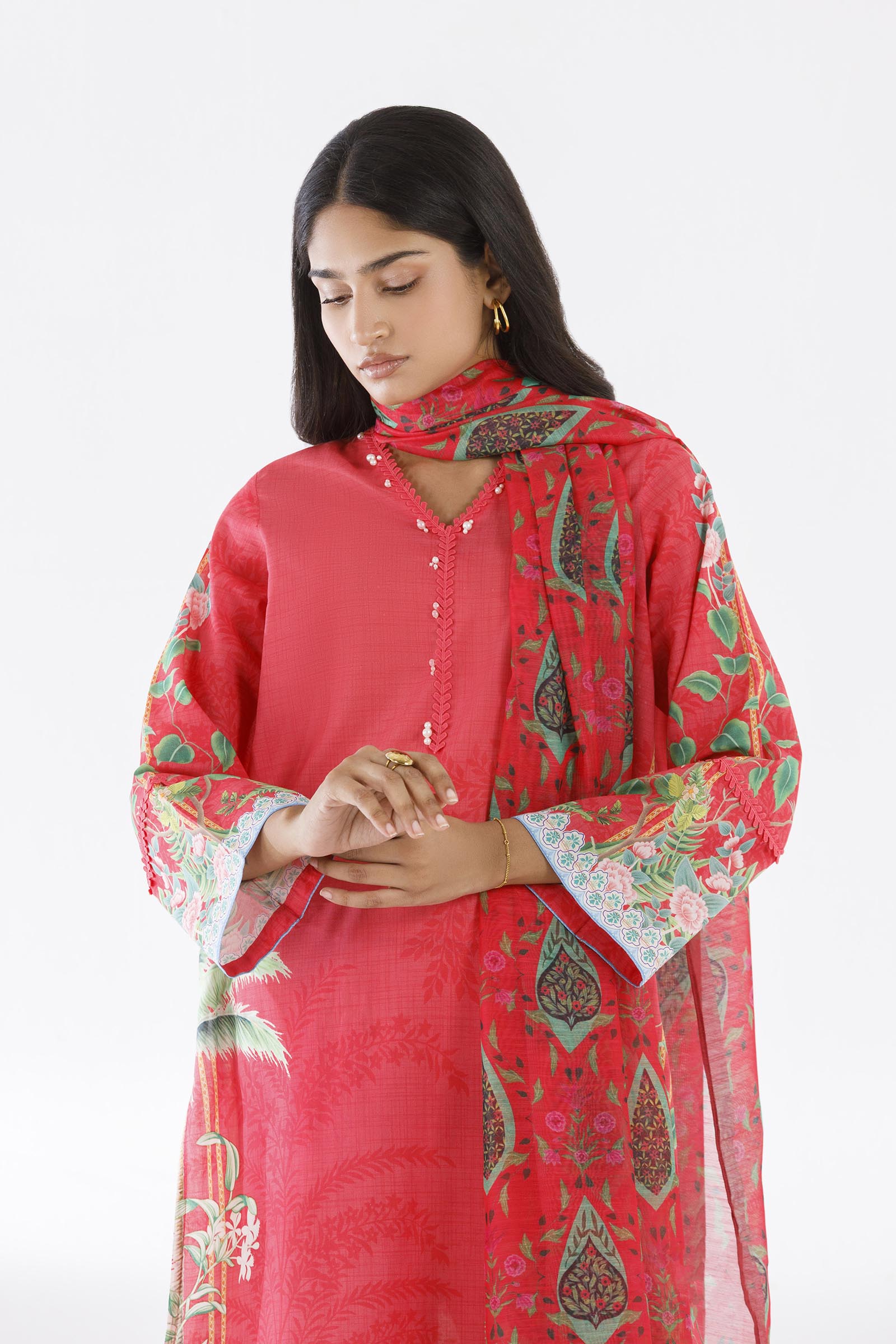 Stitched Printed Dupatta