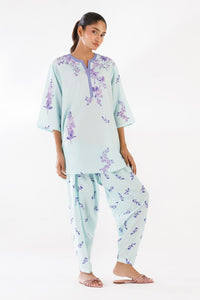 Stitched Printed Viscose Shirt+ Shalwar