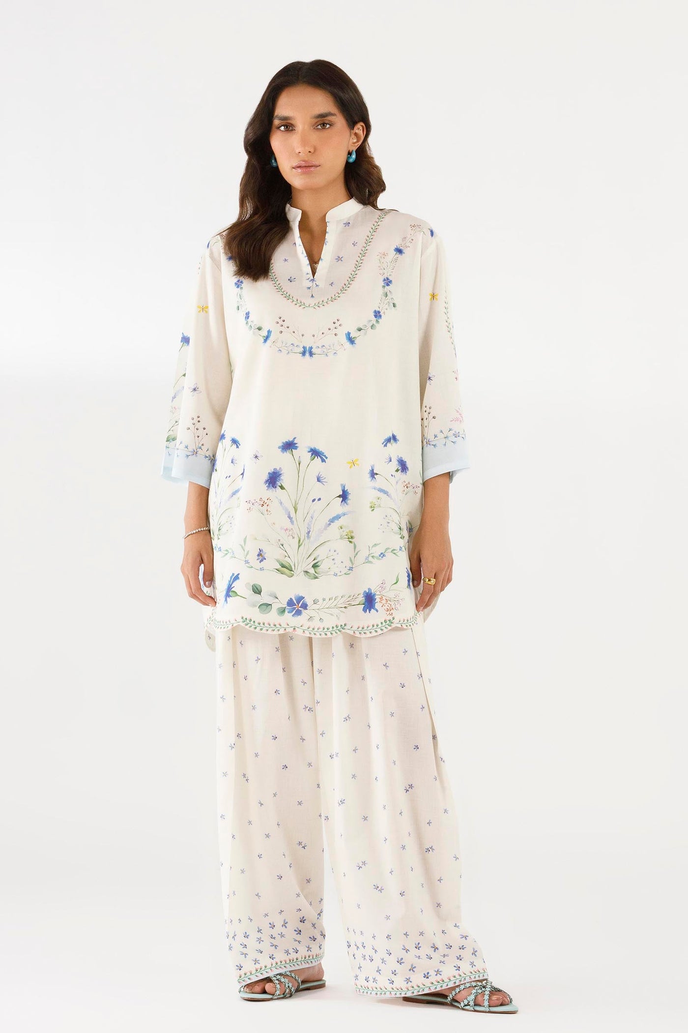 Stitched Printed Lawn Shirt+ Shalwar