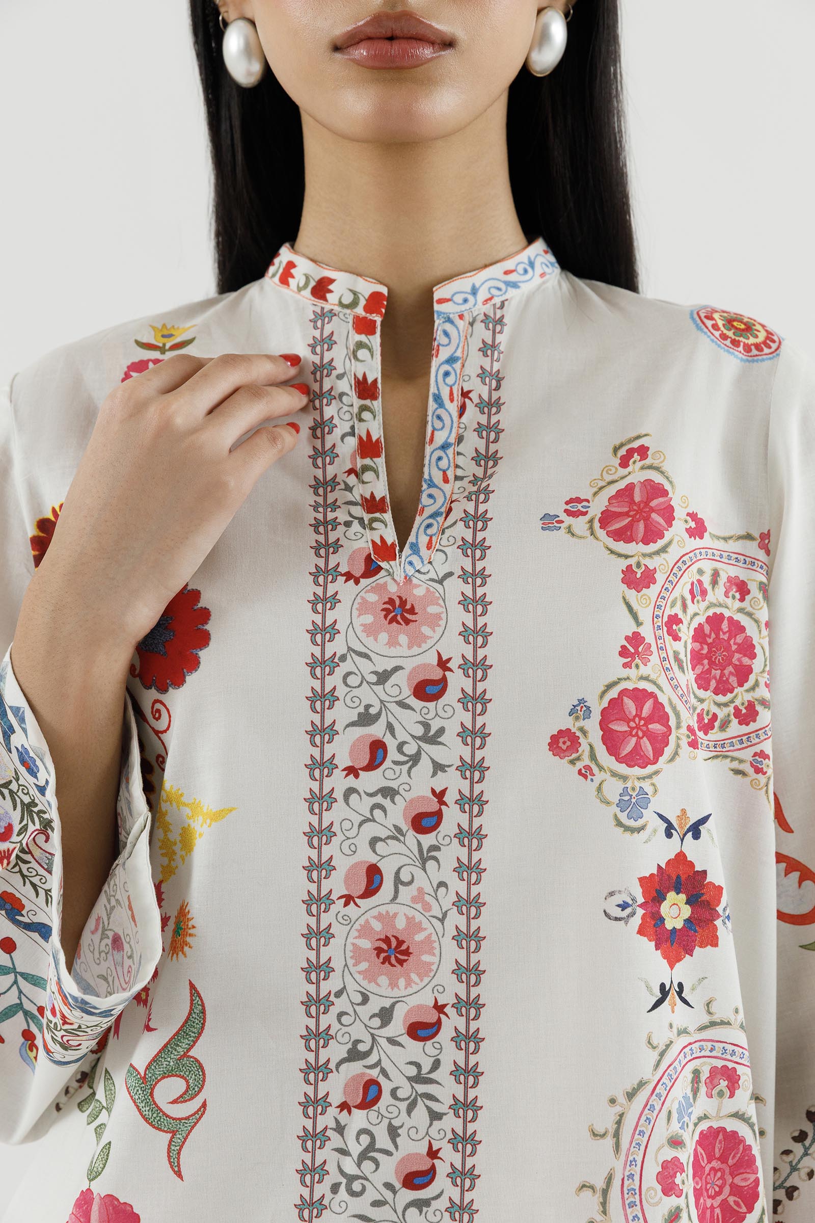 Stitched Printed Lawn Shirt+ Shalwar