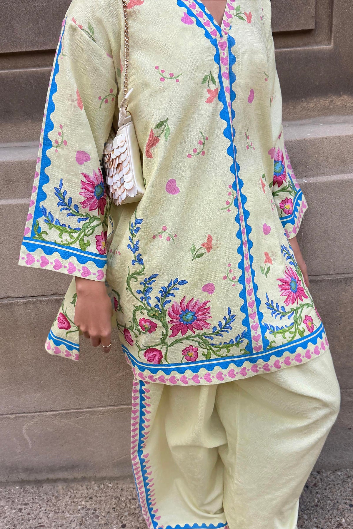 Stitched Printed Dobby Shirt+ Shalwar