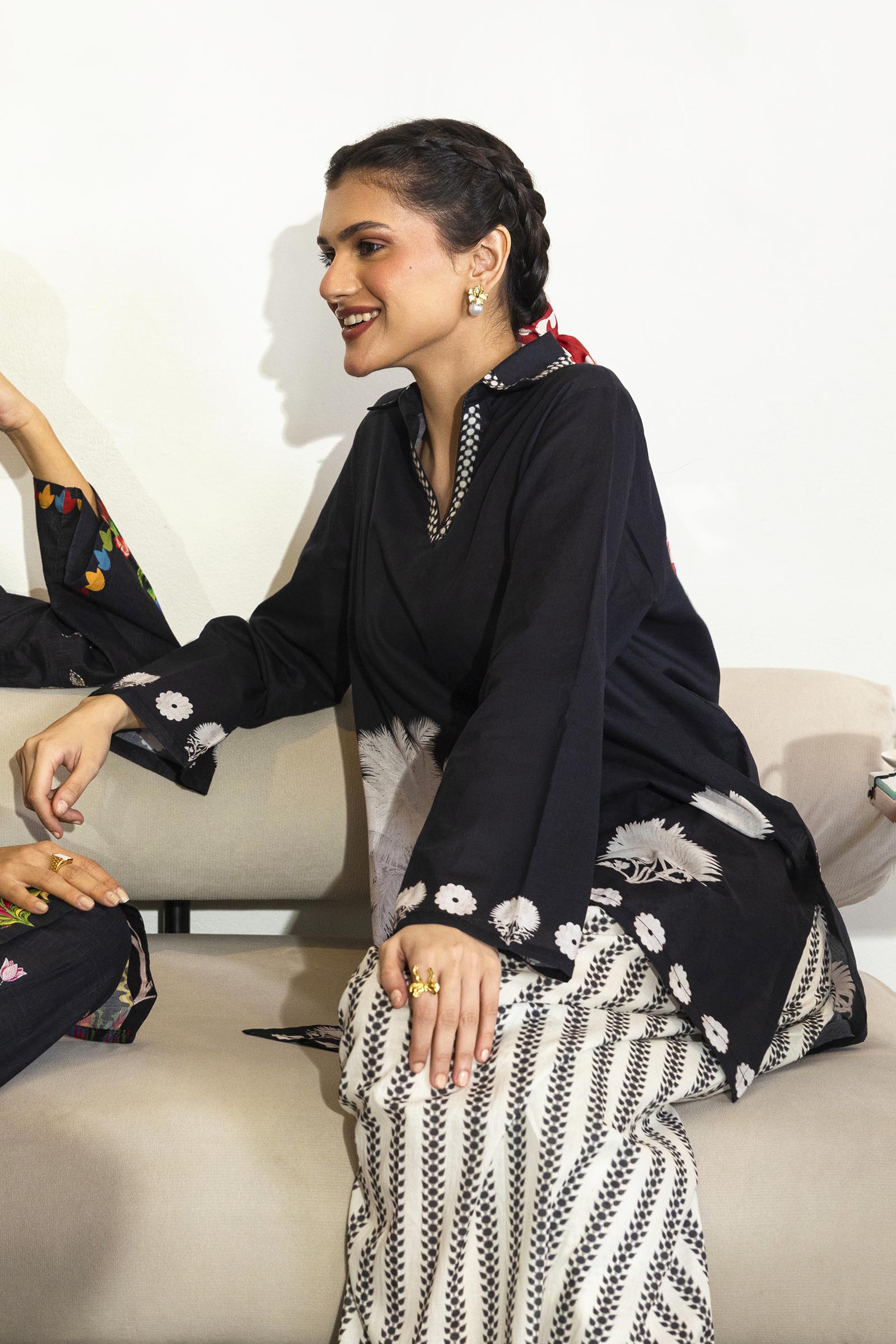 Stitched Embroidered Lawn Shirt + Shalwar