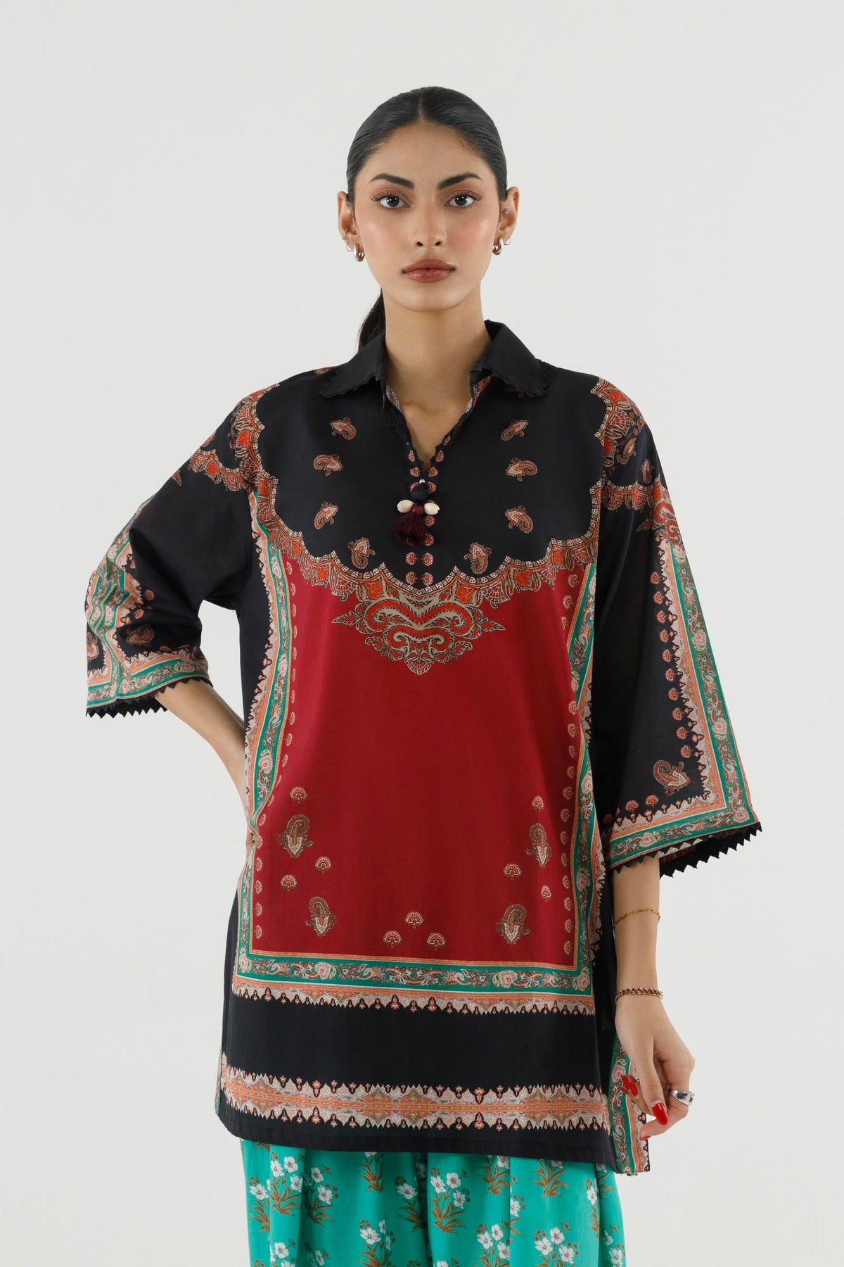 Stitched Printed Lawn Shirt+ Shalwar