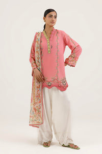 Stitched Printed Dobby Shirt+ Dupatta