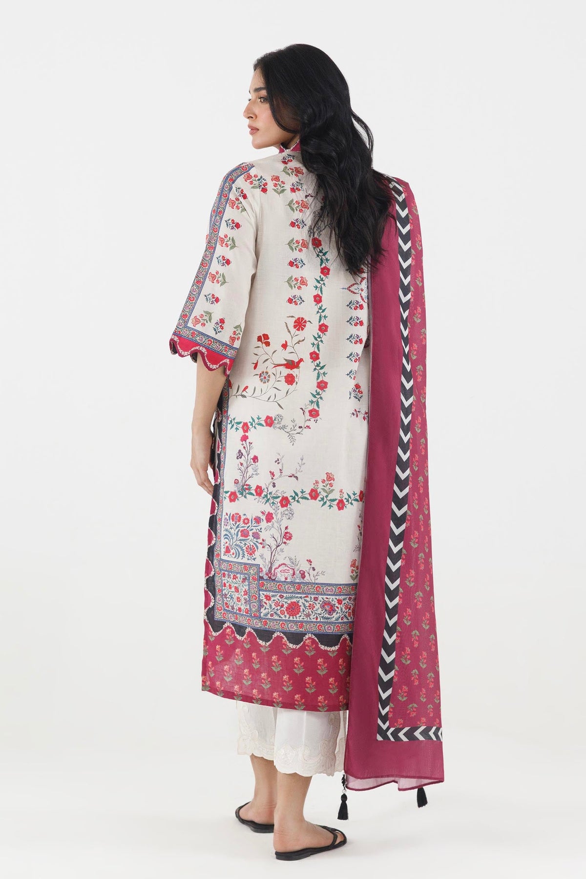Stitched Printed Fancy Dobby Shirt+ Dupatta