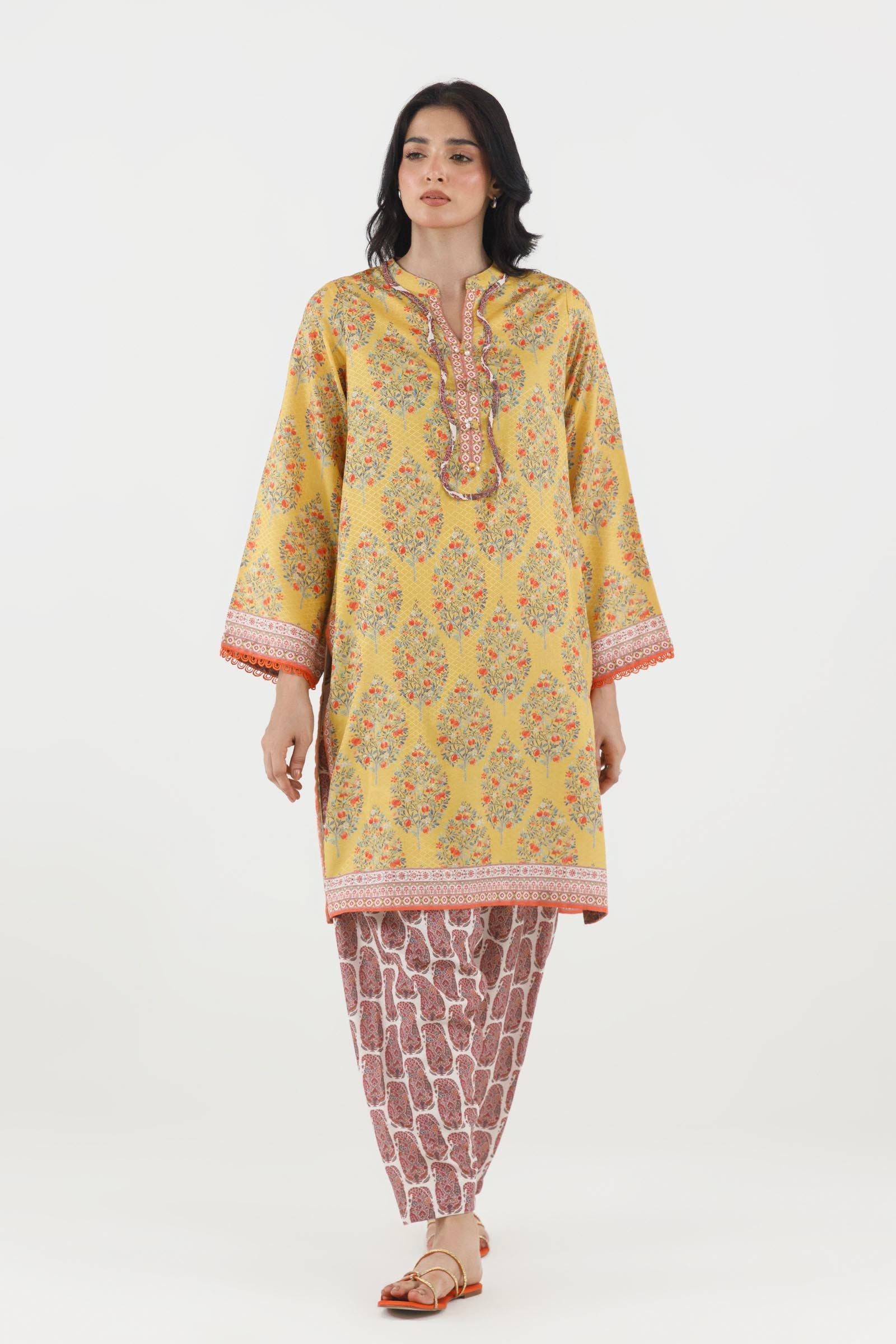 Stitched Printed Dobby Shirt+ Shalwar