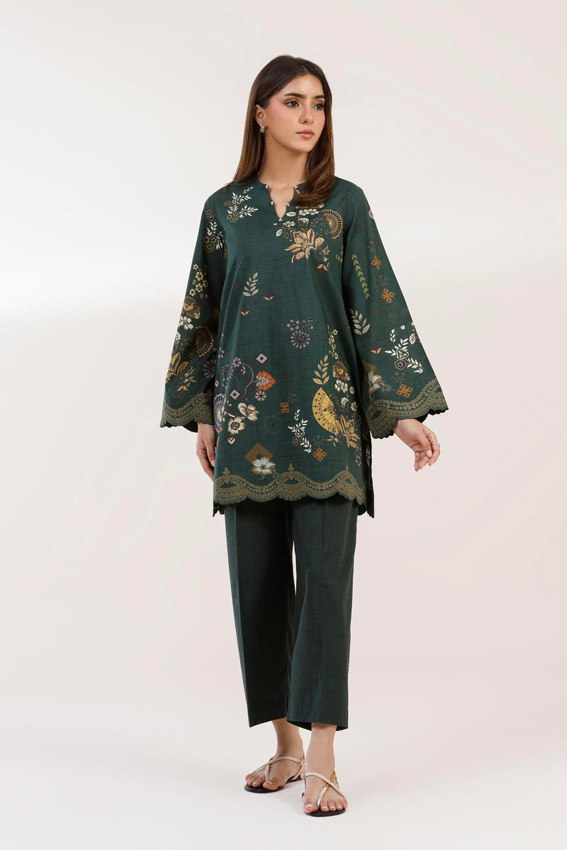 Stitched Embroidered Slub Lawn Shirt + Shalwar