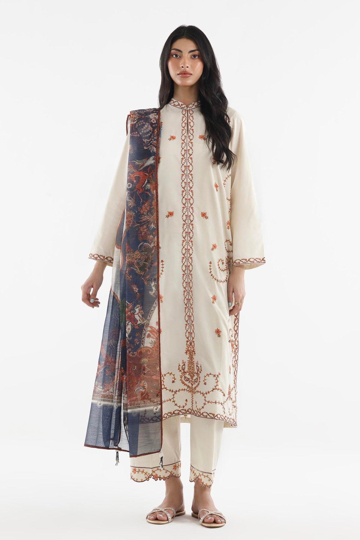 Stitched Printed Monark Dupatta