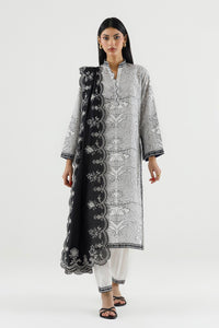 Stitched Embroidered Lawn Dupatta