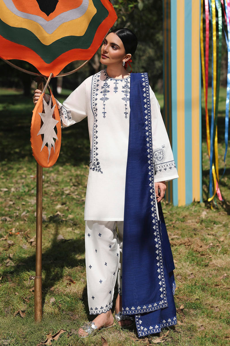 Stitched Printed Linen Shirt + Shalwar