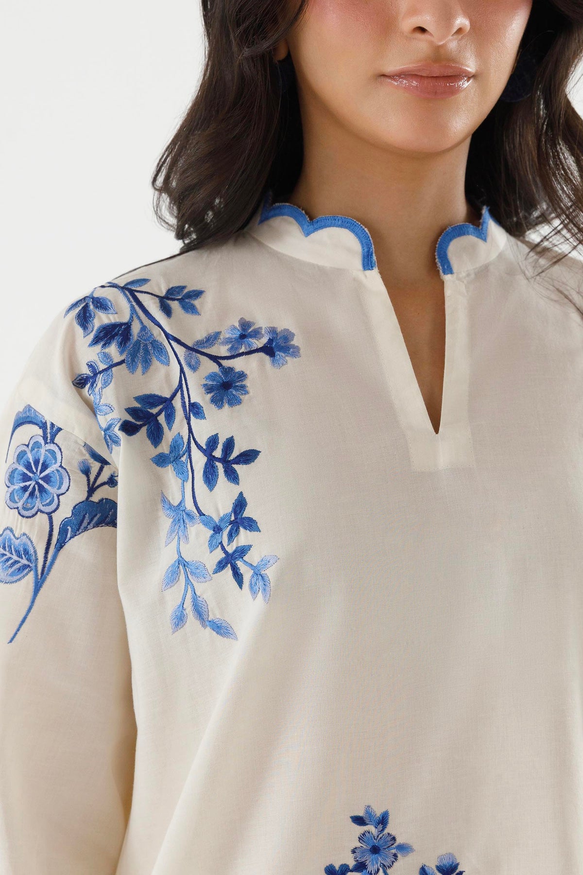 Stitched Embroidered Lawn Suit - 1000000095588