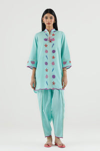 Stitched Embroidered Lawn Shirt+ Shalwar