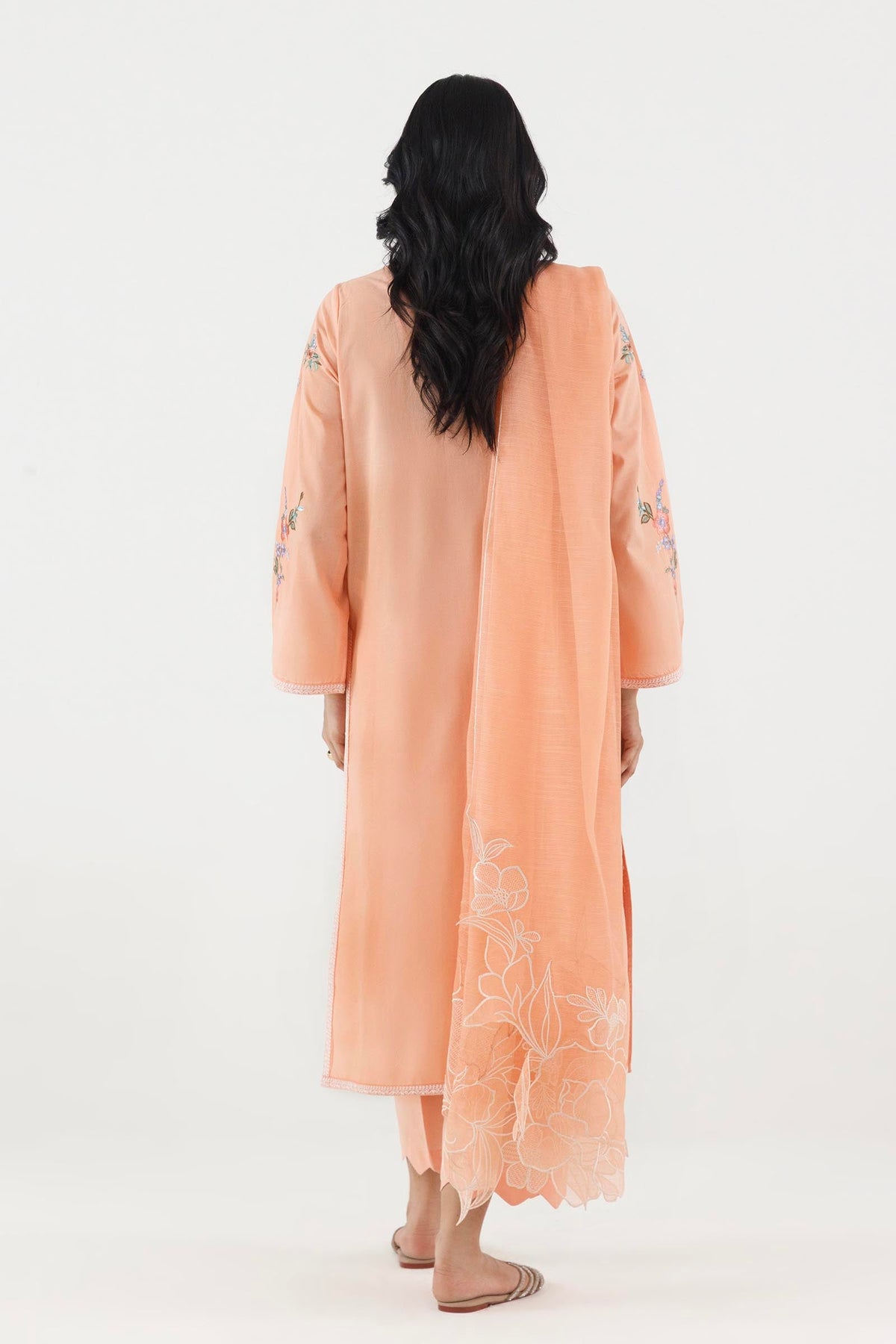 Stitched Embroidered Lawn Suit