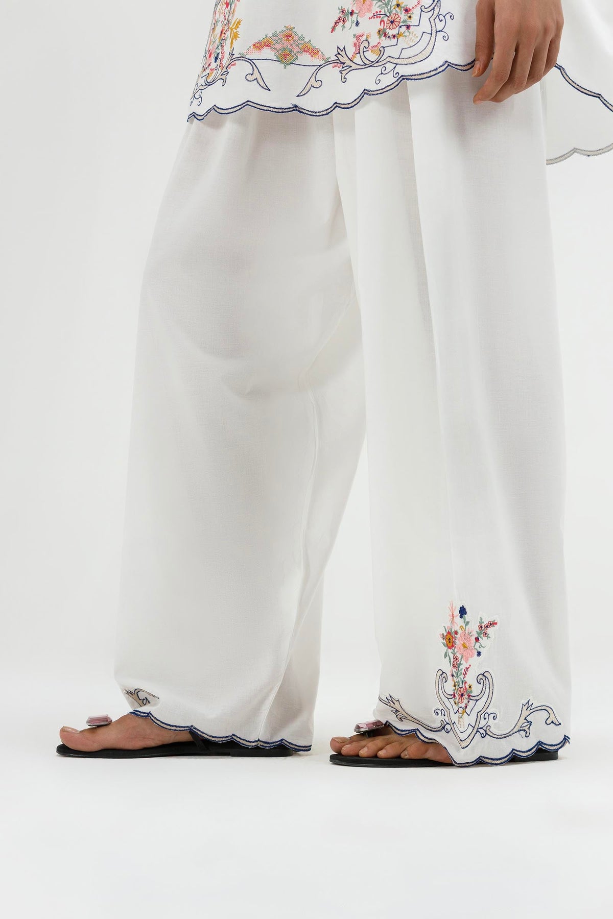 Stitched Embroidered Lawn Shirt+ Shalwar