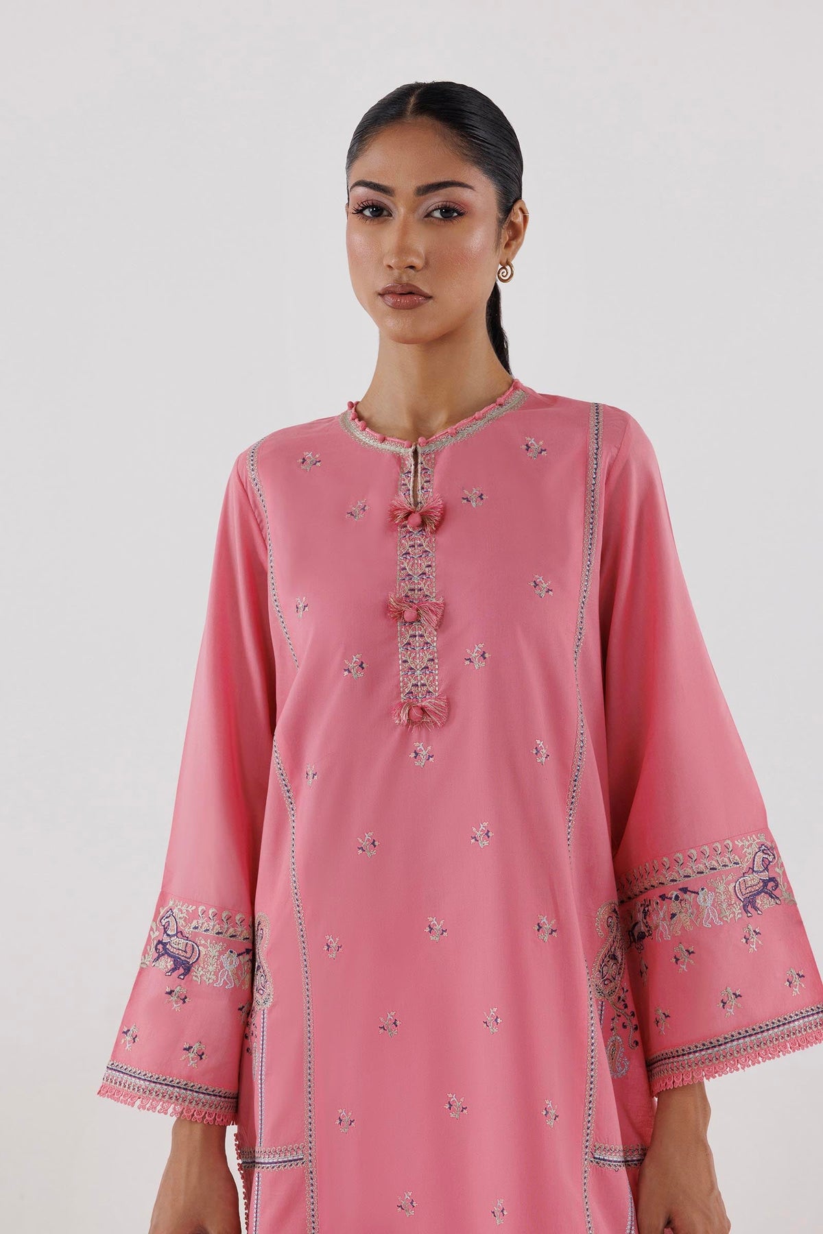 Stitched Embroidered Lawn Suit