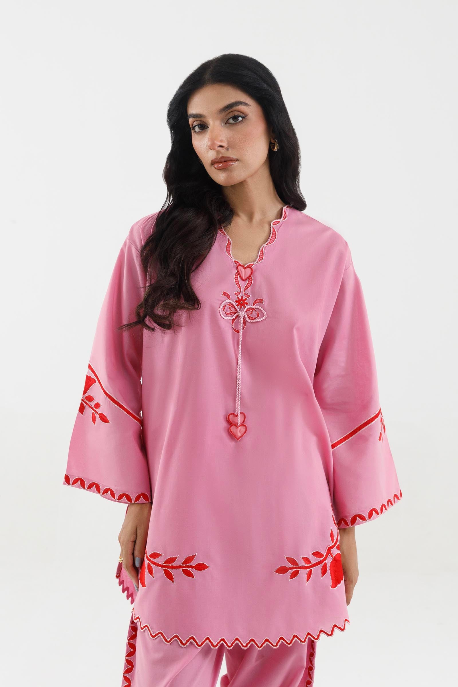 Stitched Embroidered Lawn Shirt+ Shalwar