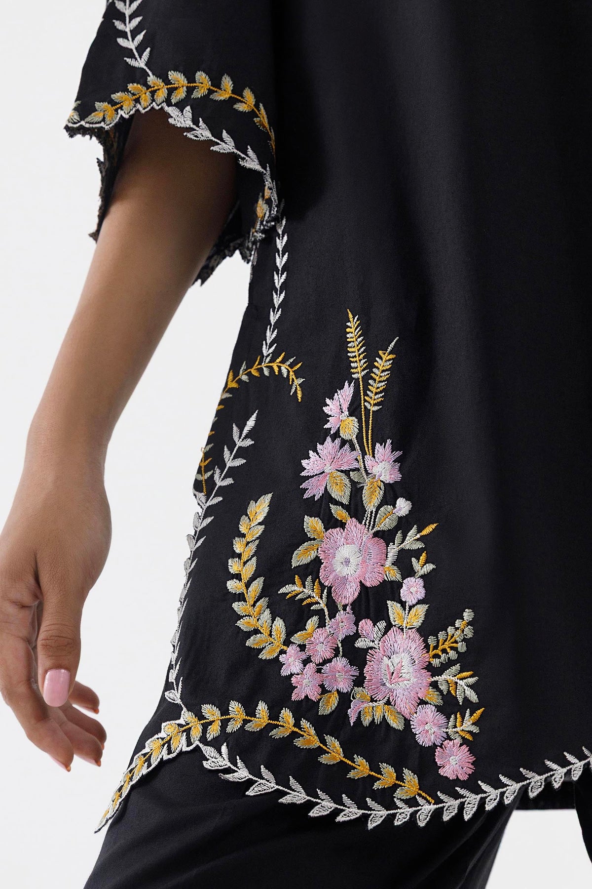 Stitched Embroidered Lawn Shirt+ Culotte