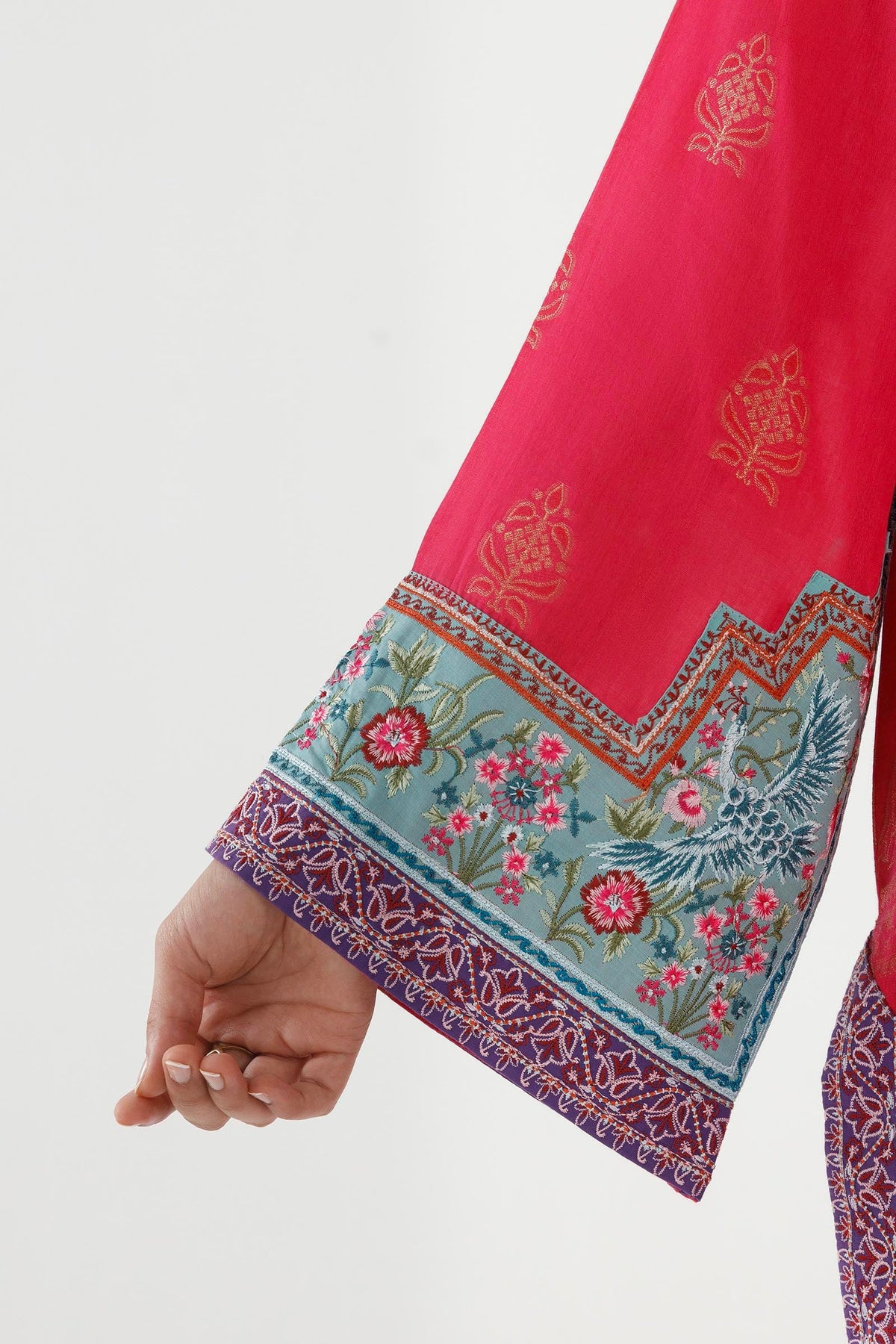 Stitched Embroidered Jacquard Suit - 1000000095570