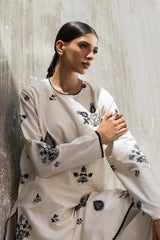 Stitched Embroidered Lawn Shirt+ Culotte