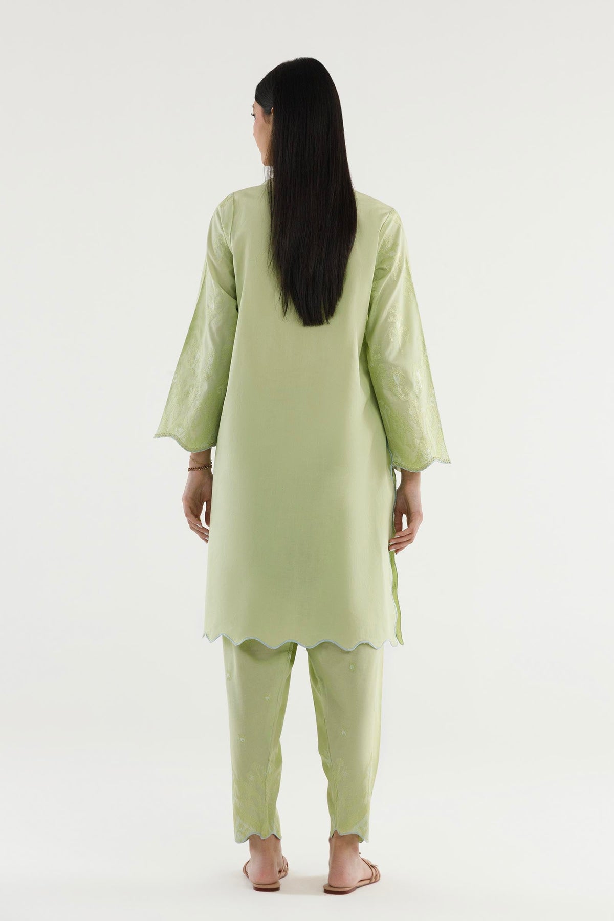 Stitched Embroidered Lawn Shirt+ Shalwar