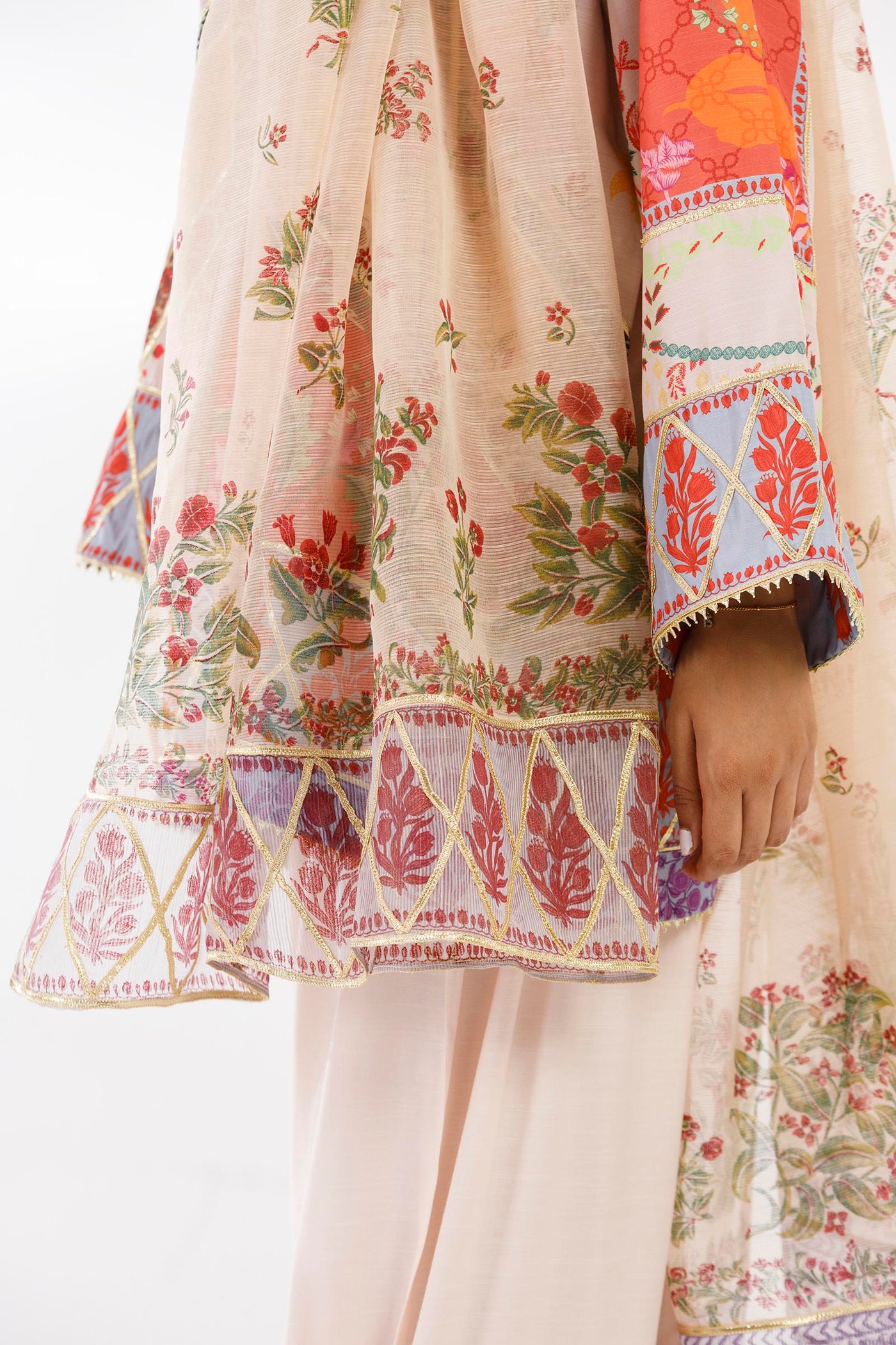 Stitched Printed Slub Shirt + Shalwar