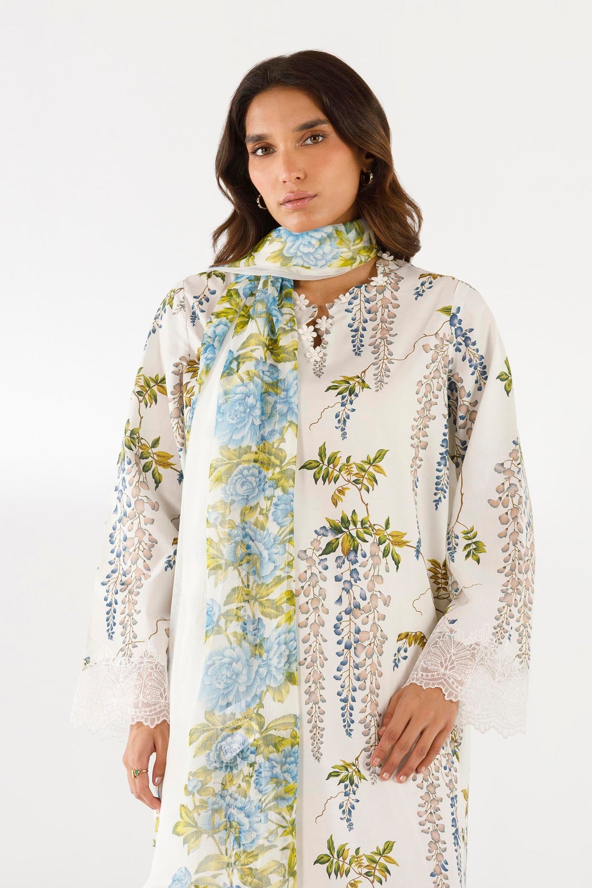 Stitched Printed Lawn Shirt+ Dupatta