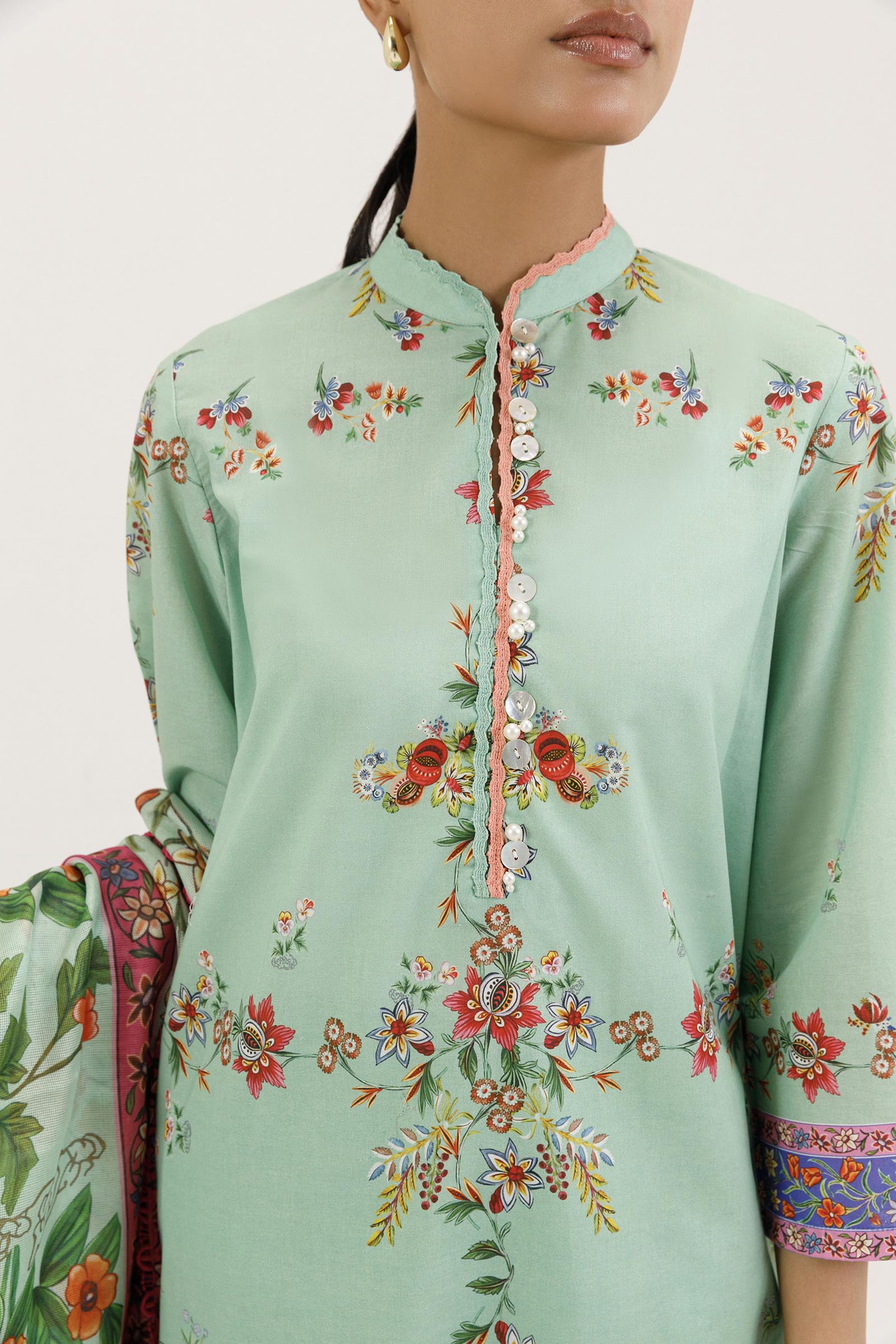 Stitched Printed Lawn Suit