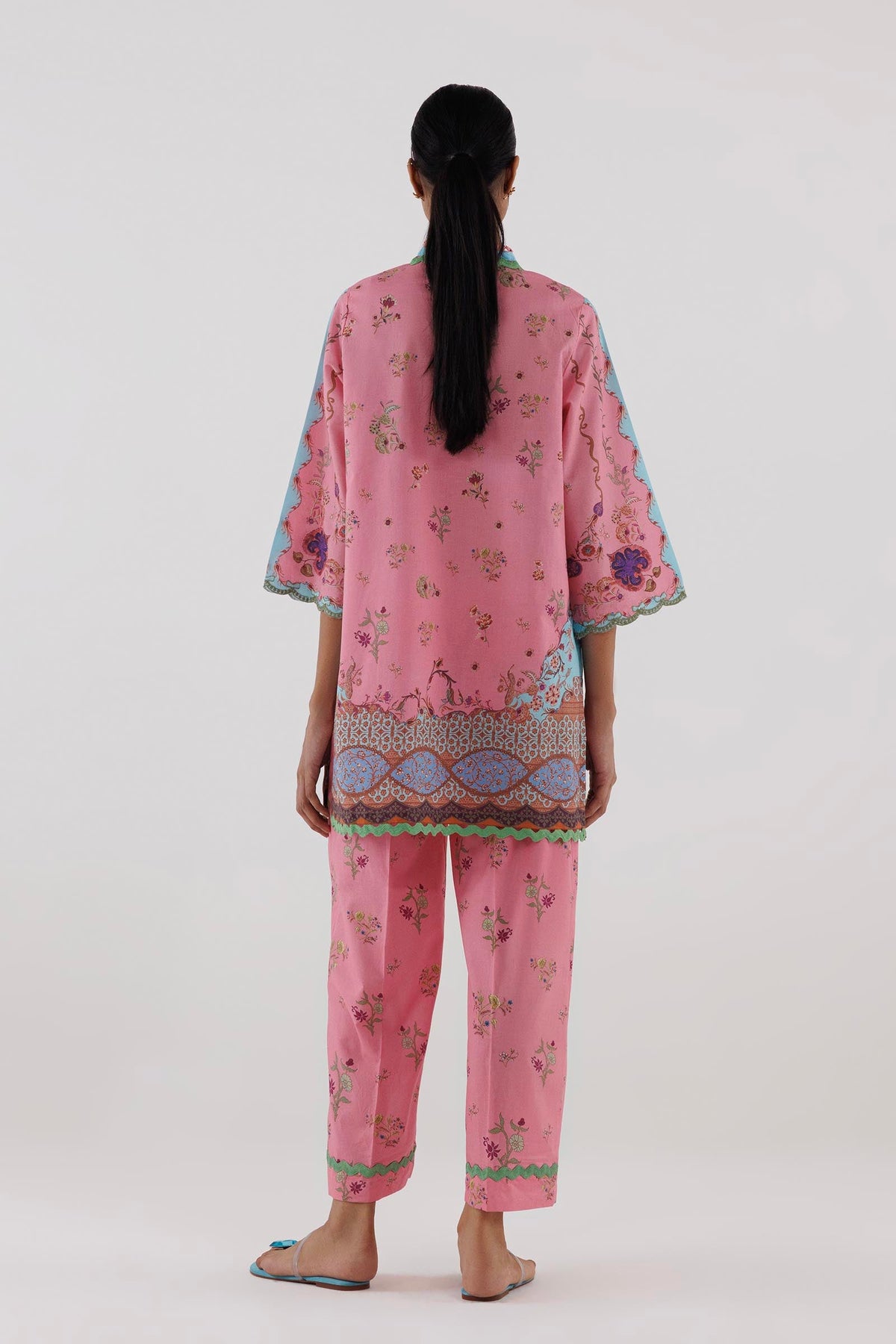 Stitched Printed Lawn Shirt+ Culotte