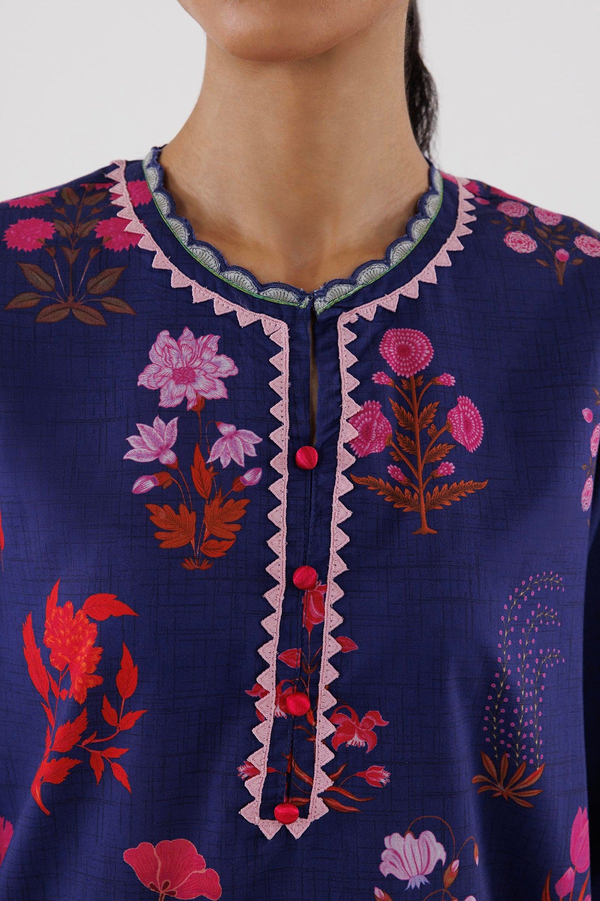 Stitched Printed Lawn Shirt+ Culotte