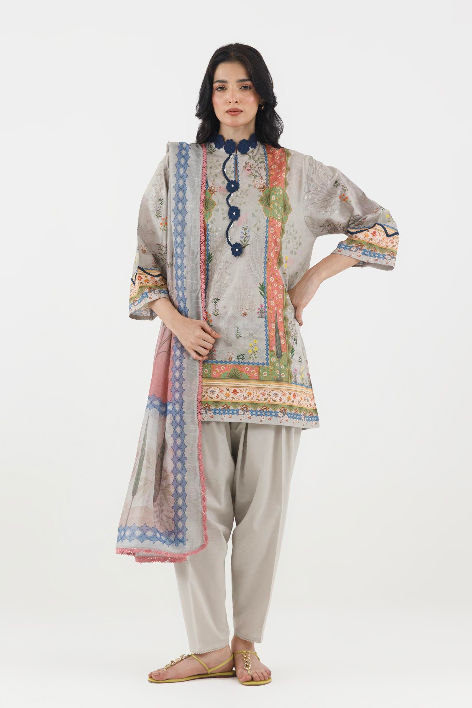Stitched Printed Lawn Suit