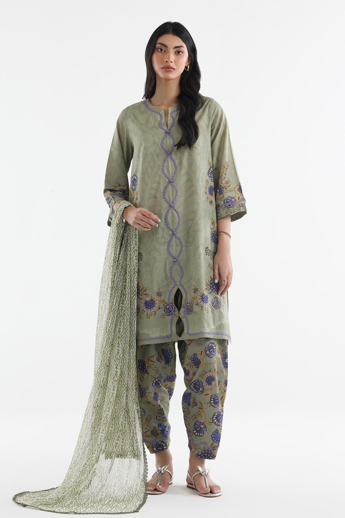 Stitched Printed Lawn Suit