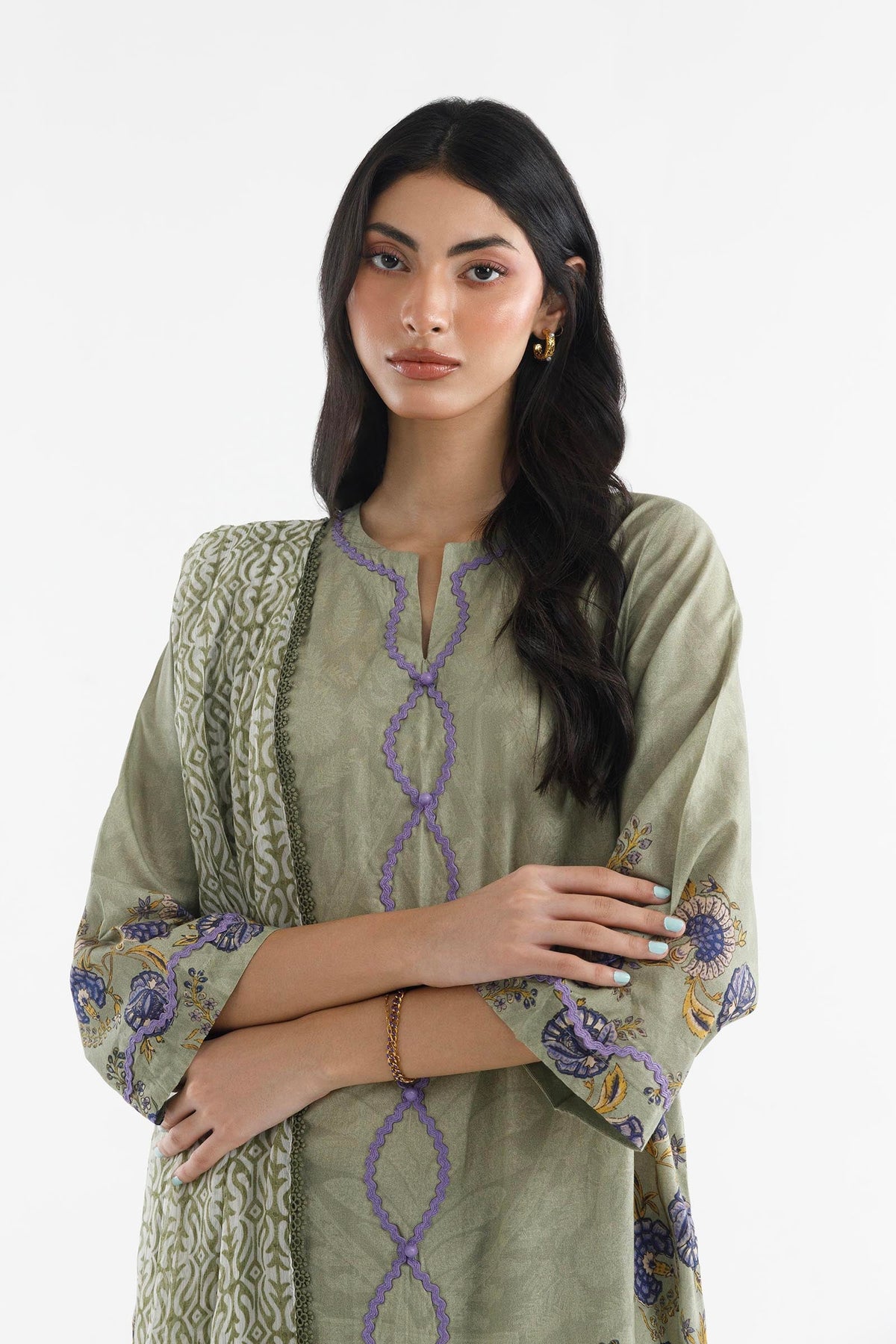 Stitched Printed Lawn Suit