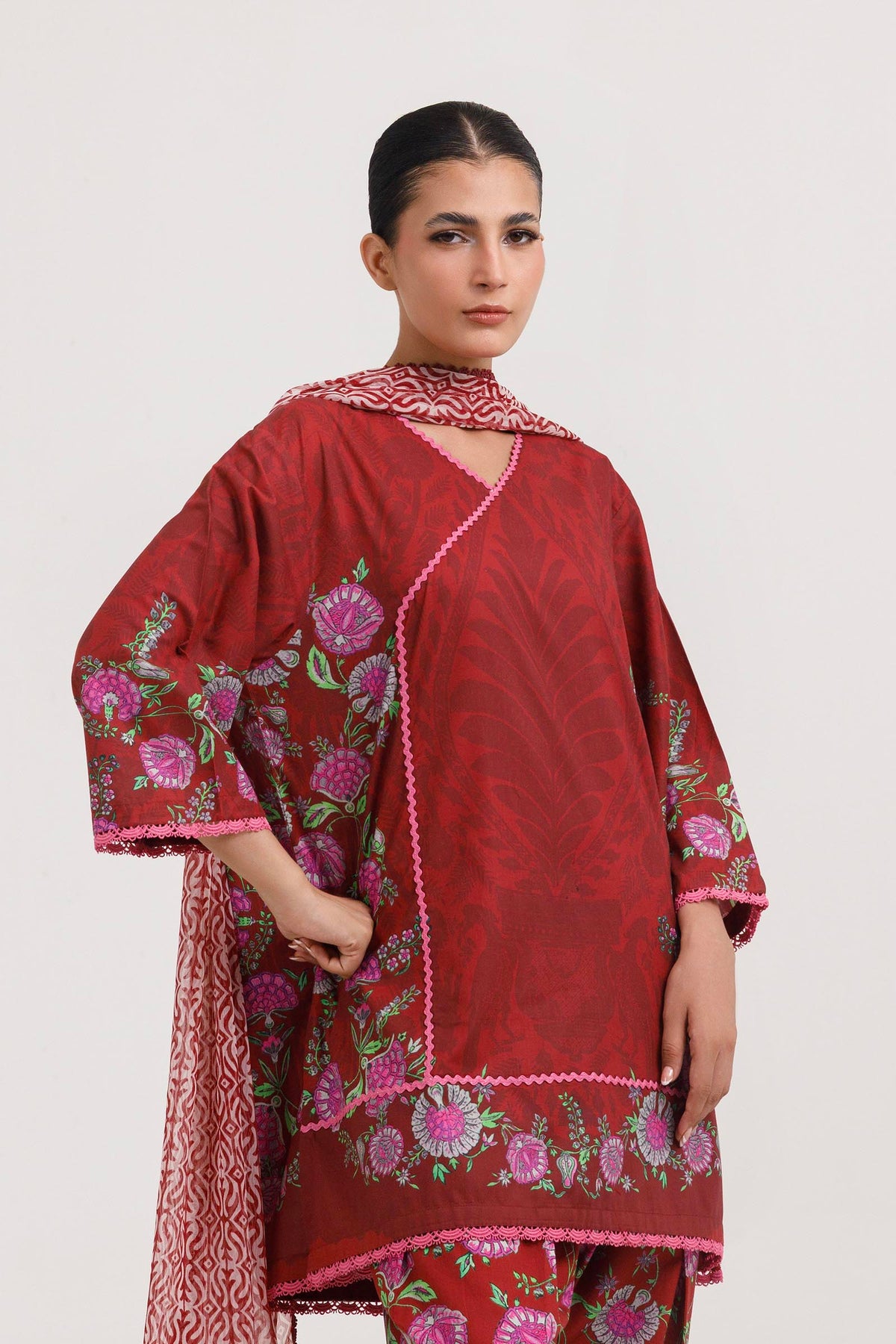Stitched Printed Lawn Suit