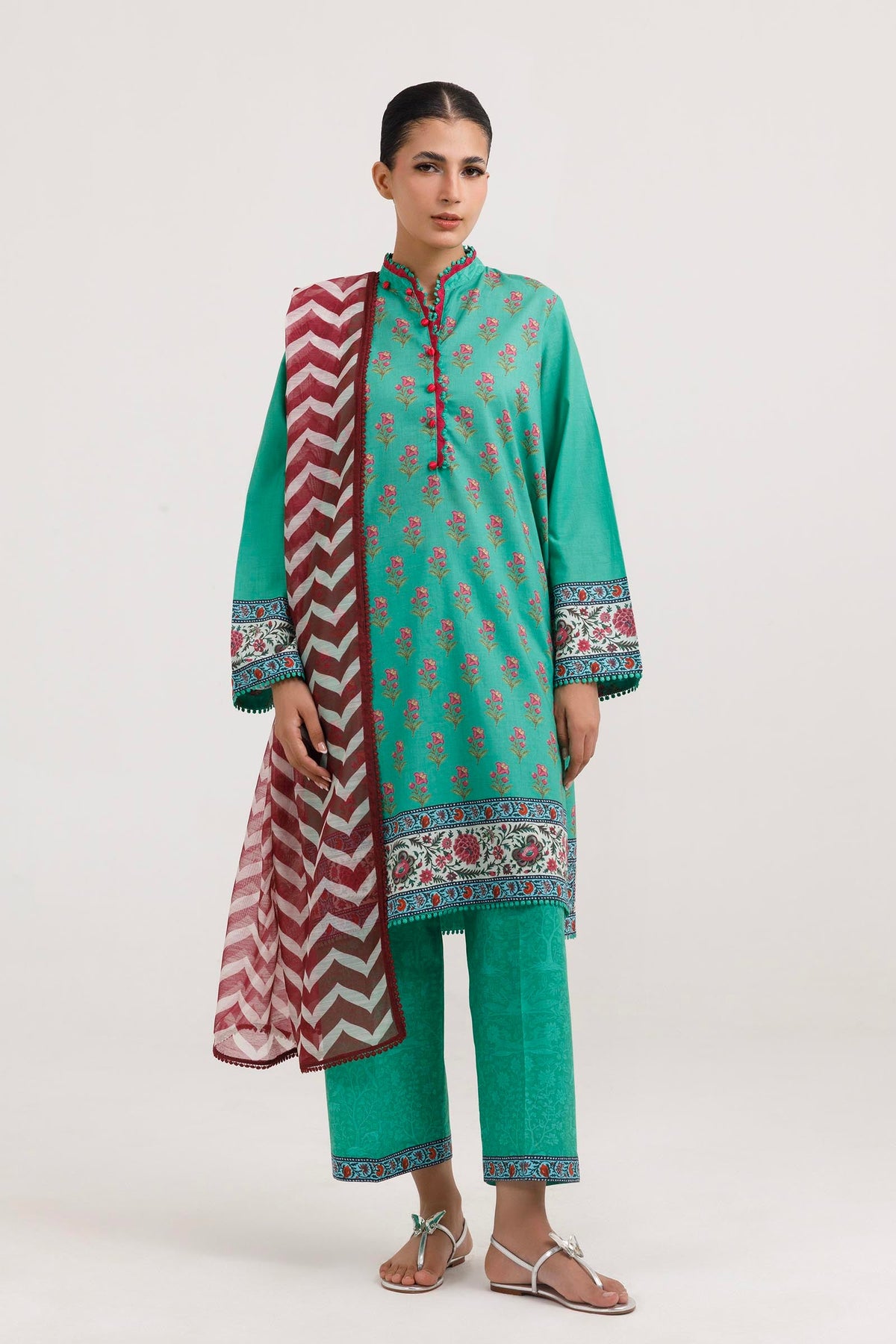 Stitched Printed Lawn Suit