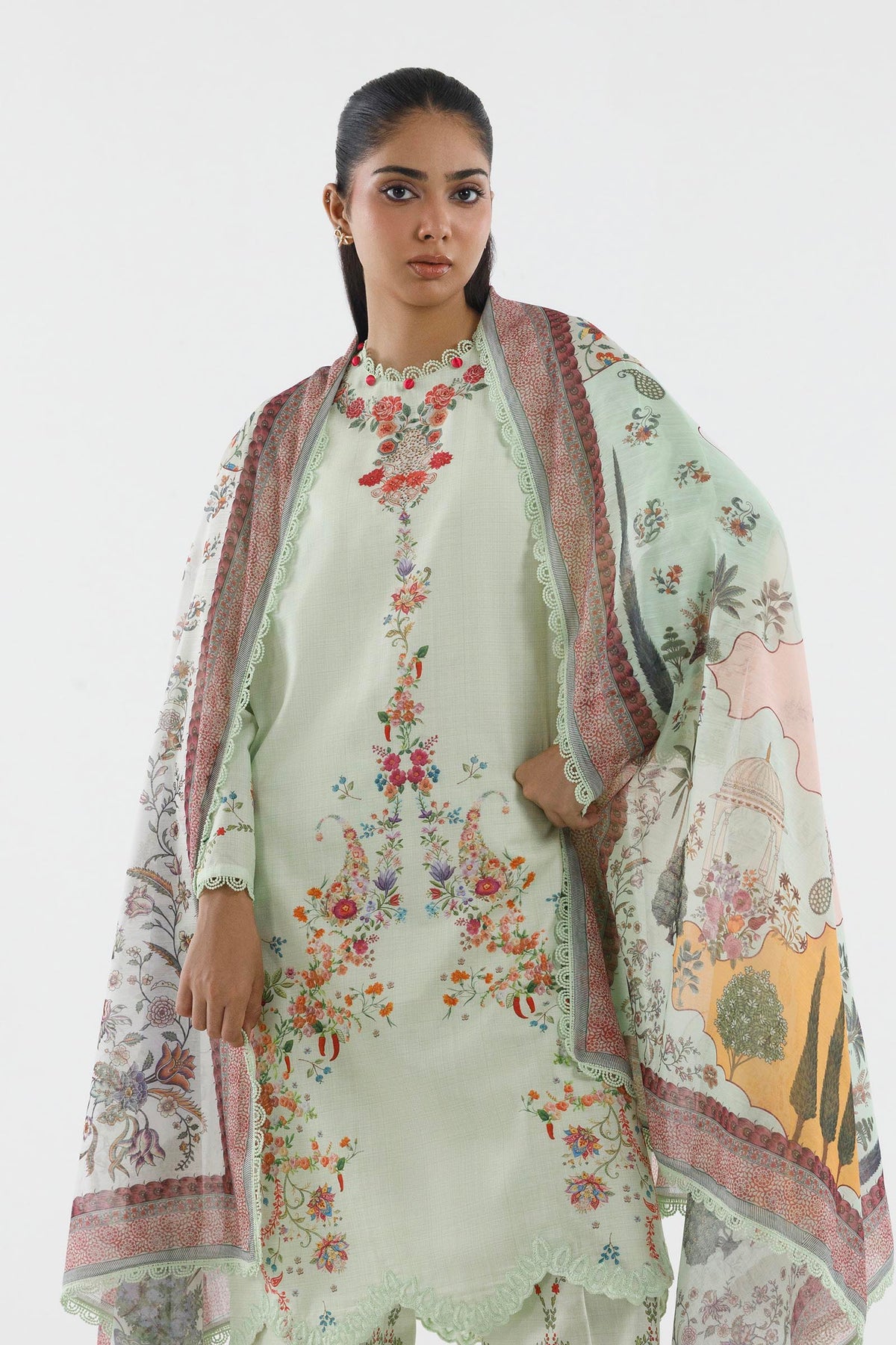 Stitched Printed Lawn Suit