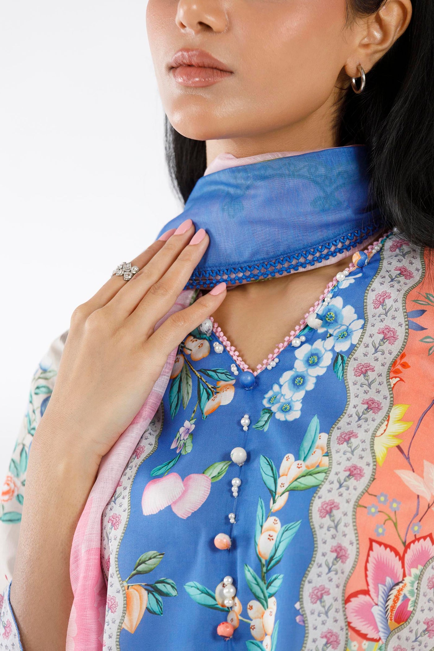 Stitched Printed Linen Shirt + Culotte