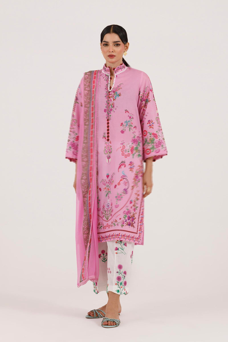 Stitched Embroidered Muzlin Suit
