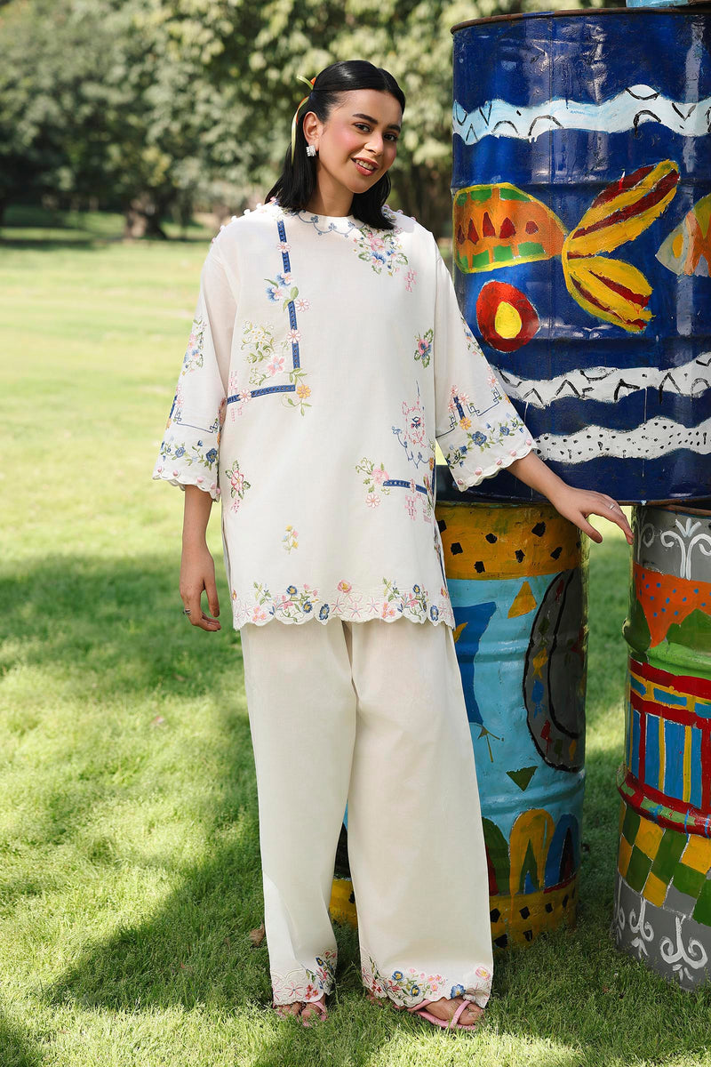 Stitched Printed Linen Shirt + Shalwar
