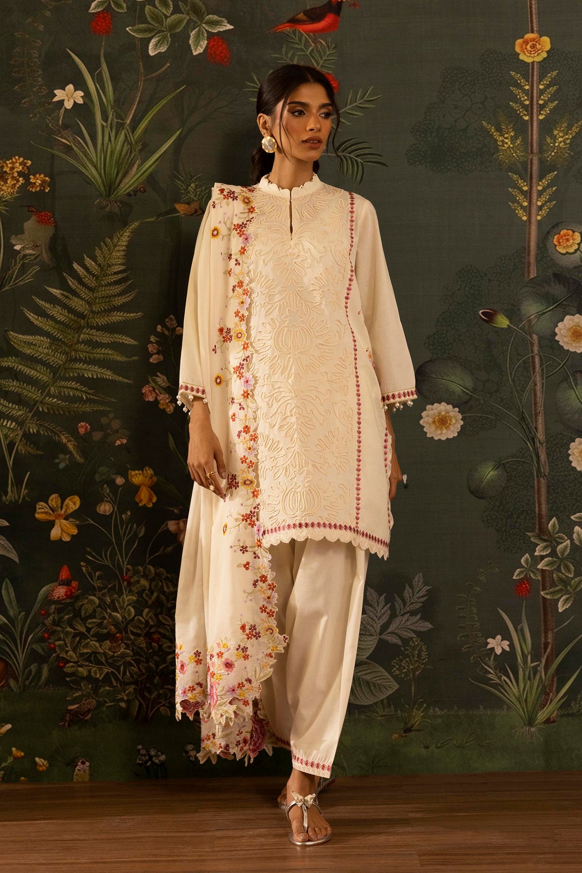 Lawn Embroidered Dupatta