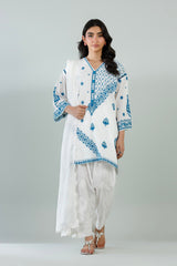 Stitched Embroidered Lawn Shirt + Shalwar