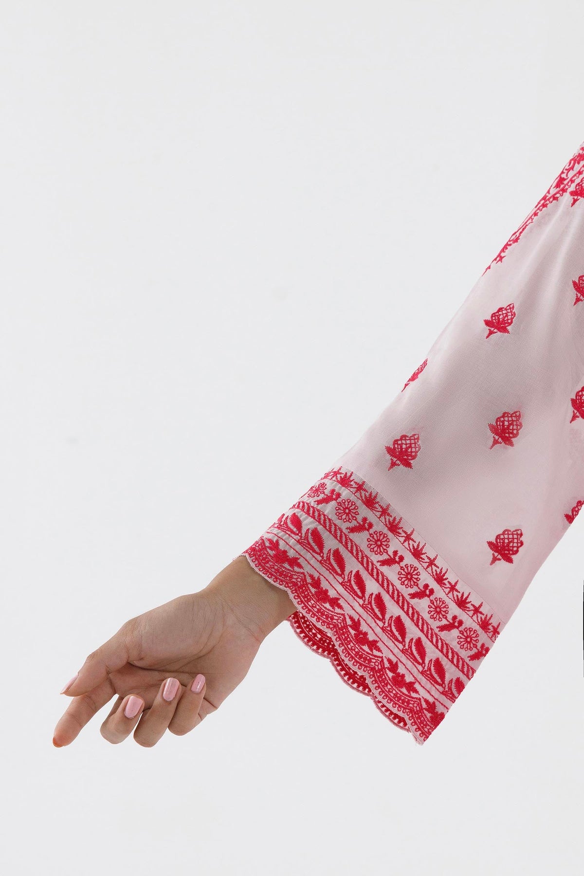 Stitched Embroidered Lawn Shirt+ Culotte