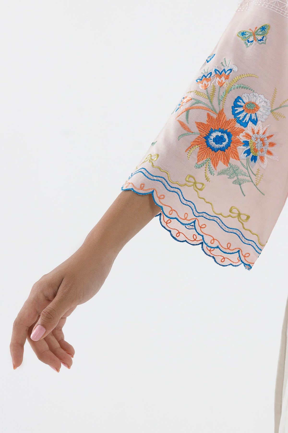 Stitched Embroidered Lawn Shirt+ Shalwar
