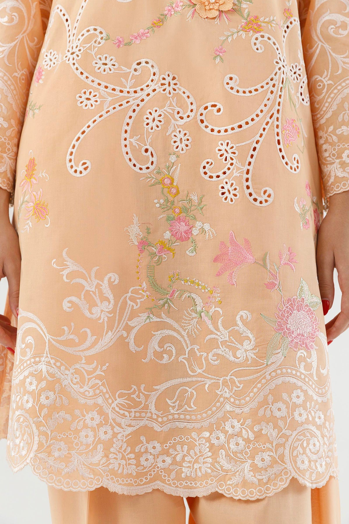 Stitched Embroidered Lawn Shirt+ Shalwar