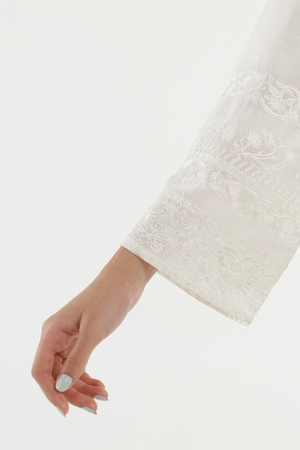 Stitched Embroidered Lawn Shirt+ Culotte