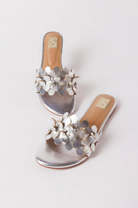 Metalic Silver Slides