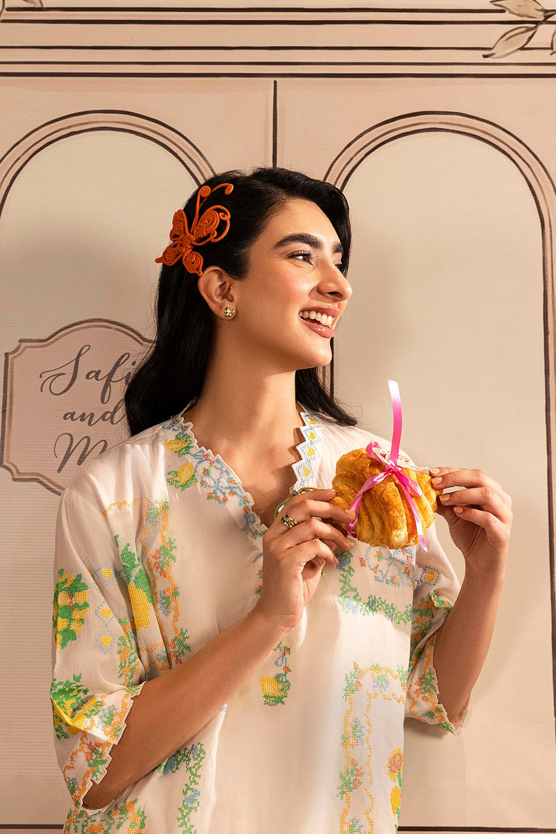 Stitched Embroidered Lawn Shirt+ Shalwar