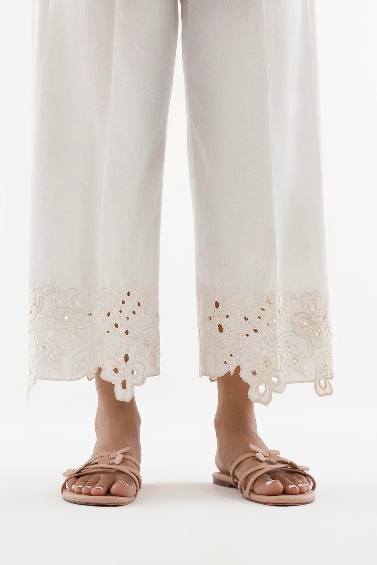 Stitched Embroidered Lawn Shalwar