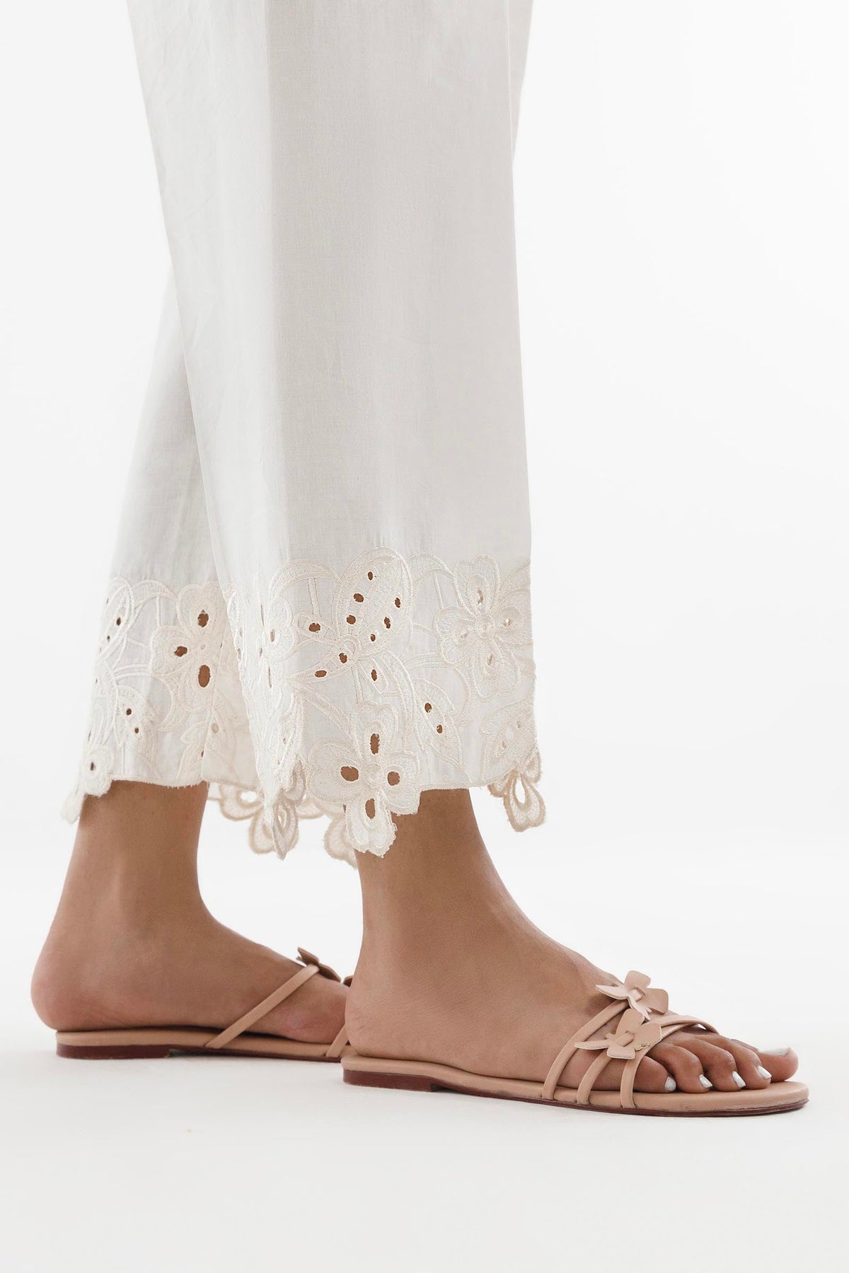 Stitched Embroidered Lawn Shalwar