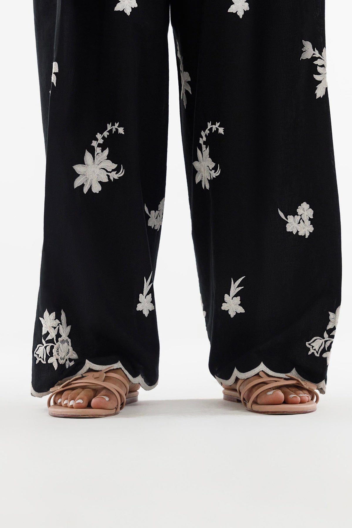 Stitched Embroidered Lawn Shalwar